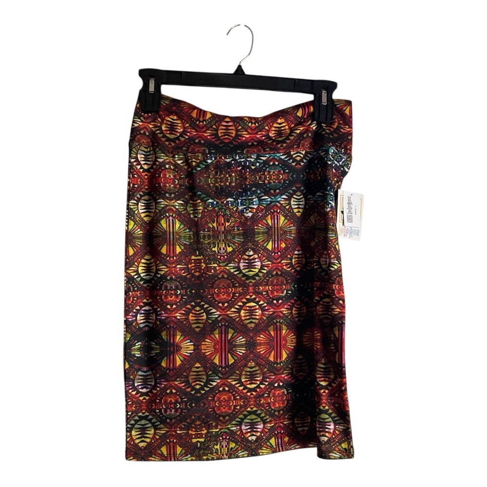 LuLaRoe Women’s Size L Colorful Geometric Pattern Skirt Cassie - Picture 2 of 11